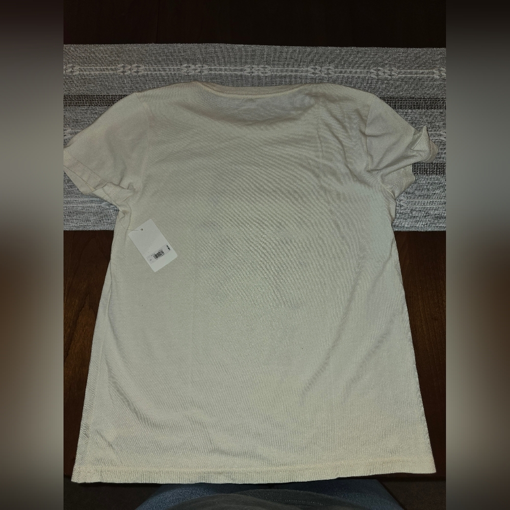 Lucky Brand Cream Queen of Cocktails Graphic Tee, Small, NWT - Picture 4 of 5